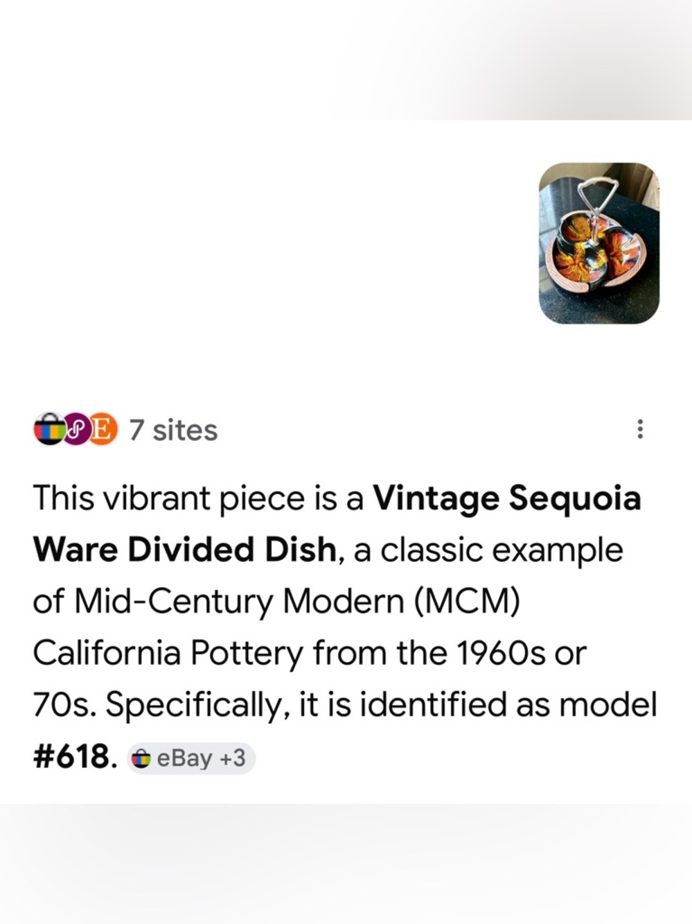 Sequoia Ware 618 Nut & Candy Dish - Picture 5 of 5